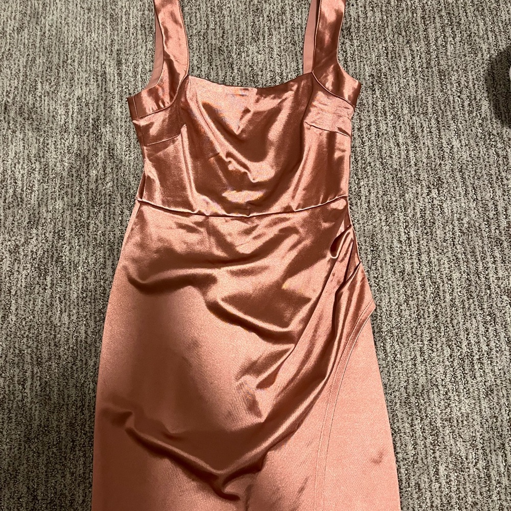 Speechless Satin Rose Midi Dress